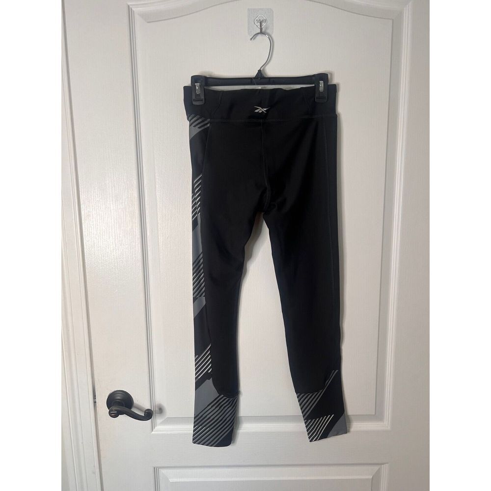 Reebok Speedwick Women's Athletic Training Tights Running Black/Gray Size Medium